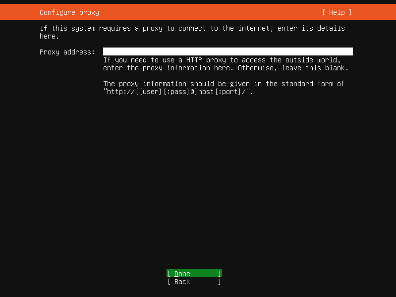 Proxi Configuration